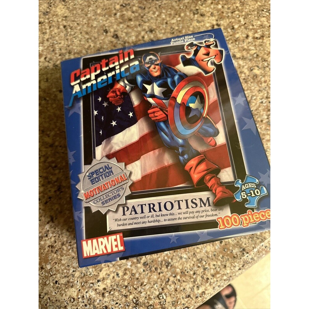 Marvel Captain America 100-Piece Multicolor Jigsaw Puzzle